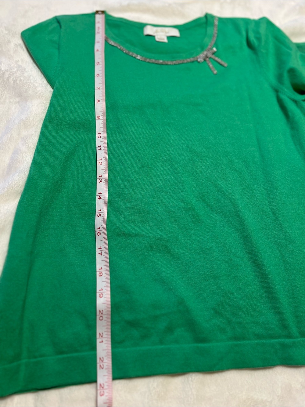Lilly Pulitzer Kelly Green Long-Sleeve Crewneck Top - Picture 10 of 10
